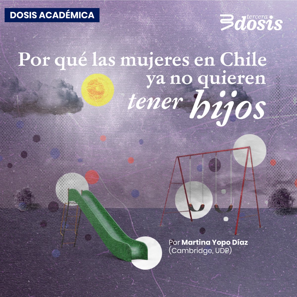 La columna aborda los motivos de ellas para evitar el embarazo: los temores, cálculos y aspiraciones que hacen que el porcentaje que tiene su primer hijo después de los 30, se haya cuadruplicado. En una próxima entrega se examinarán las razones de ellos.
👉bit.ly/3vKggxZ