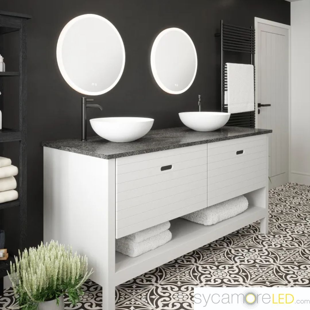 Experience true elegance with Sycamore LED Mirrors. ❤️  Illuminate your bathroom with style and sophistication 🪞  Shop online 👇 
buff.ly/3VJD2AJ 
.
.
.
.
.
.
.
.
#luxurylifestyle #simple #love #bath #bathroomgoals #modern #interiordesign #bathroomideas  #TopSeller