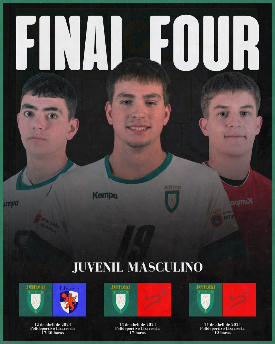 JUVENIL MASCULINO | Nuestro Juvenil Masculino A disputa este fin de semana la Final Four en Estella. ¡Mucha suerte, equipo!