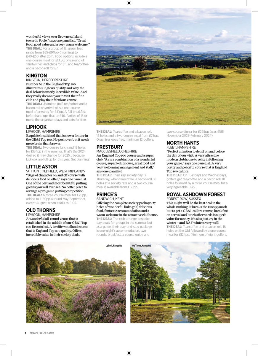 It’d be easy to do rankings on only the GB&amp;I elite I know well. But those superstars aren’t on everyone’s radar. 
So, here’s the first list of GB&amp;I’s Top 100 Society Venues - ranked on the course, service &amp; value by a specific panel of society golf experts. Very grateful to them!