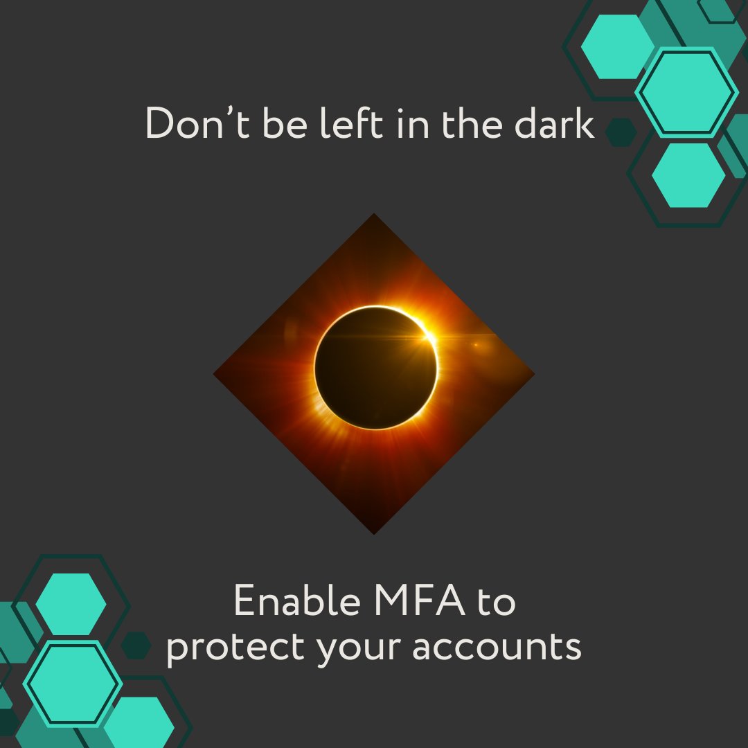 cyber_dot_org's tweet photo. #EnableMFA today! Learn more about Multi-factor Authentication here: https://t.co/v5jo1V9IfM https://t.co/7mESQLQTFI