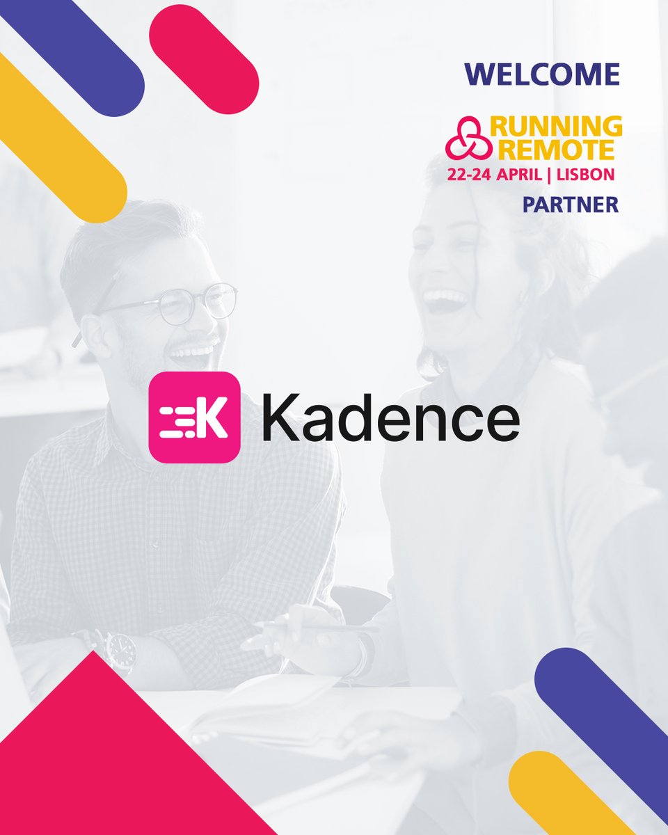 💼 🙋🙋‍♀️🙋‍♂️💬 Introducing our partner @KadenceOS a full suite of easy-to-use hybrid working software designed to improve the coordination of people, space, and time to help your teams work smarter. Visit Kadence at Booth 1 at Running Remote or go to bit.ly/49q5g6L