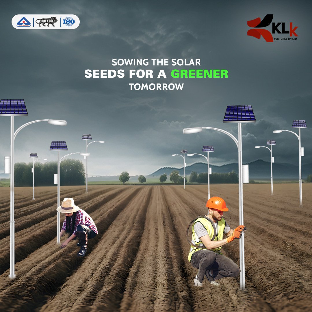 Together let's plant the foundation for a brighter future with solar panels! ☀️ 🌱💡

#sustainableenergy #sustainablefuture #solarpanels #solarbatteries #SolarMatlabKLK #HarGharSolar #ThinkSmartThinkSolar #GoGreen #SustainableIndia #SolarLights #SolarManufacturers  #KLKVentures