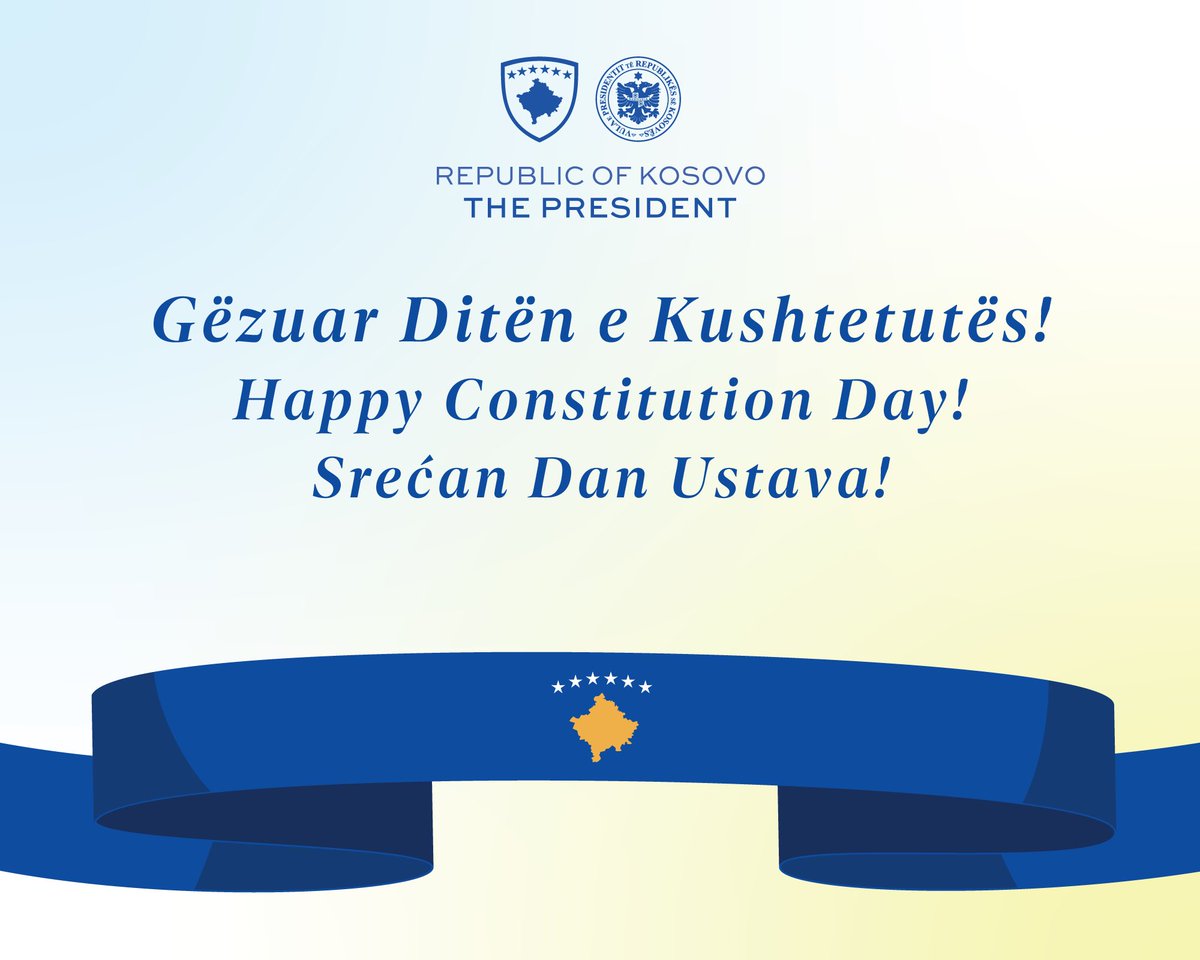 The Constitution of the Republic of Kosovo embodies the very essence of democracy—unique and utterly indispensable! In every step we take, today and in the future, we are committed to living by our Constitution's forward-thinking ideals of liberty, equality and justice for all!