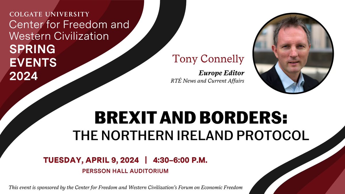 Delighted to be in Hamilton NY to meet students and staff at @colgateuniv. I’ll be walking them through the long travails of Brexit and the Irish question