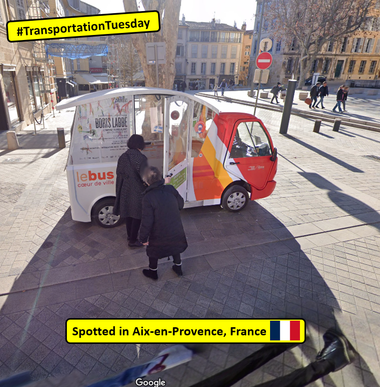 A mini bus for the 'heart of the town'
Today is #TransportationTuesday for my #streetview spottings and this tiny bus has no problems navigating the tight streets of #aixenprovence #France
#transportation #streetviewphotography #traveltransportation #transportation