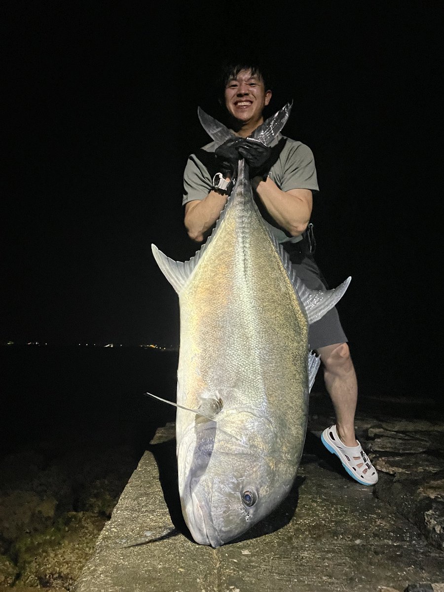 shin_s0226's tweet photo. 焦がれ続けた憧れの魚
140cm/40kg Over

夜の静寂からド派手なバイト
#tailwalk
#STEALZ 14000
#SPRINTSTICK SSD 80XXH
#PR https://t.co/tlwwmPHhQB