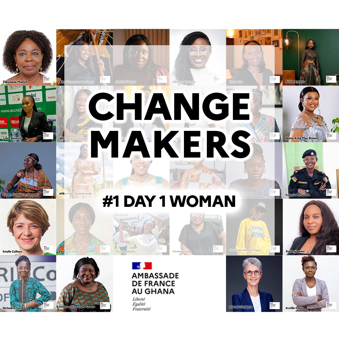 Our #1DAY1WOMAN campaign is now over! There are so many inspiring #women in #Ghana 🇬🇭 that we were delighted to honour them for the second time, from #8March and during 1 month. Thank you for sharing with us your passion, work, determination, expertise 🙌🏿👑 #IWD2024