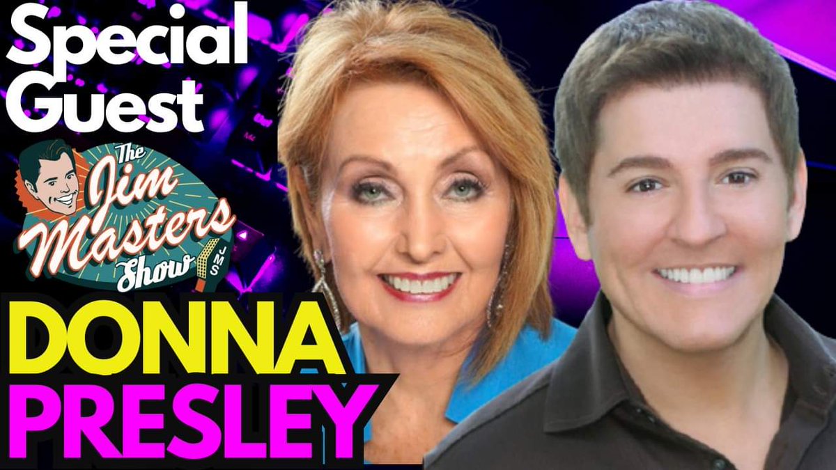 Don't miss it! Today LIVE! 7p ET 4p PT on The Jim Masters Show! Elvis Presley's cousin Donna Presley returns to the show with some exciting news! Watch here: youtube.com/jimmasterstv. #thejimmastersshow #jimmasterstv #donnapresley #elvispresley @ElvisPresley  #interview #today