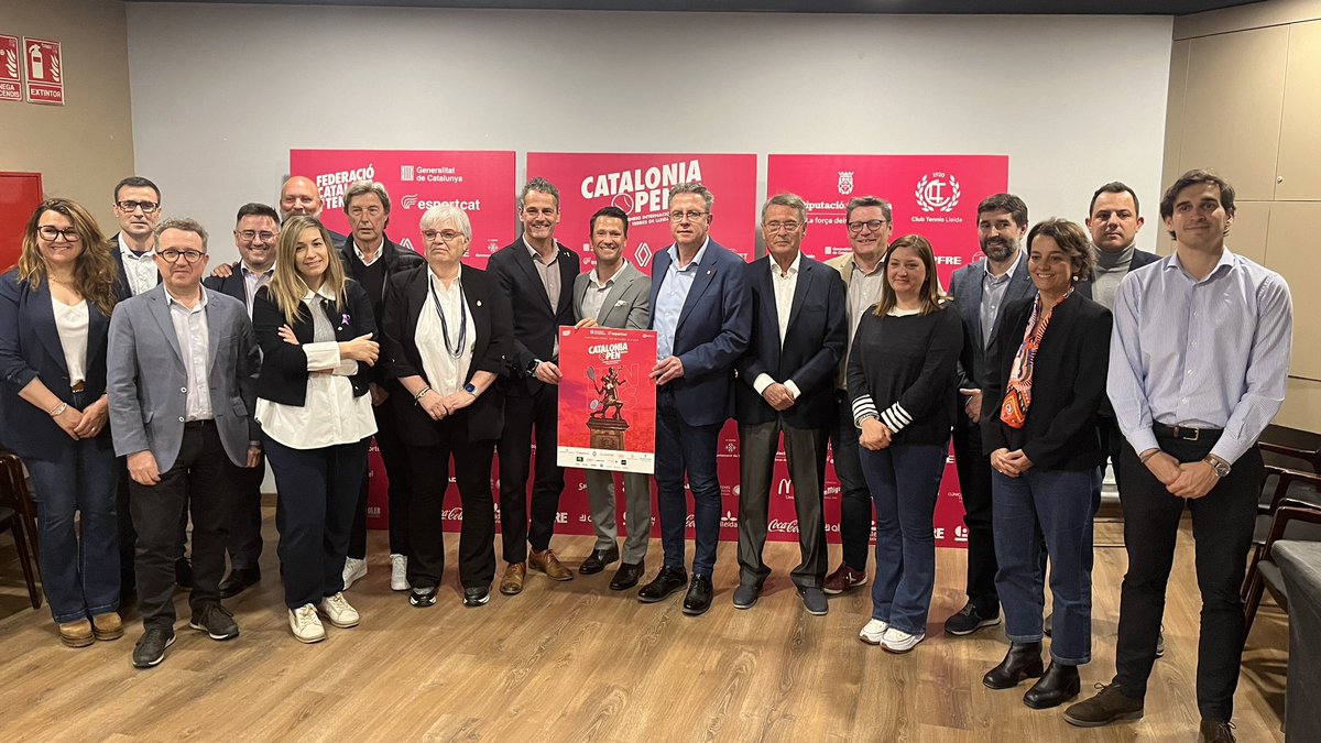 #Lleida farà visible a nivell mundial l'aposta per l'esport femení amb la celebració del Catalonia Open WTA 125-Torneig Internacional Terres de Lleida organitzat per @FCatTennis i @CTLleidaOficial amb el suport de @DiputacioLleida i institucions. El cartell, brillant!