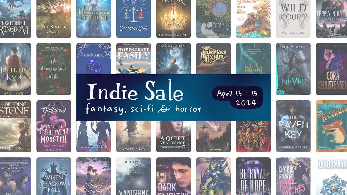 Today starts our fifth #NarratessIndieSale! 290+ books in the speculative fiction genres are discounted for the next three days. Fill up your ereader for the summer!

indiebook.sale