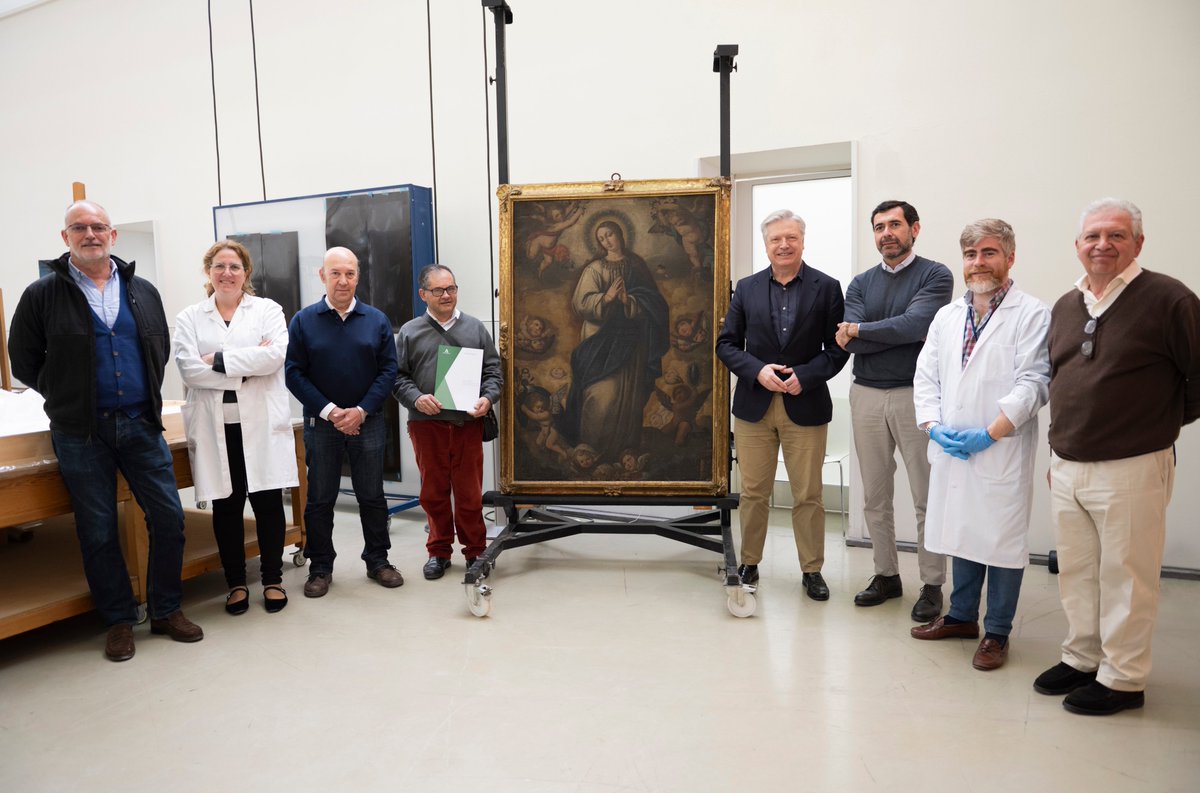 La parroquia de Nuestra Señora de las Nieves de Villanueva del Ariscal (Sevilla) confía en <a href="/IAPHpatrimonio/">IAPH</a> <a href="/CulturaAND/">Cultura Junta de Andalucía</a> para elaboración de un informe preliminar del óleo sobre lienzo "Inmaculada Concepción con ángeles", atribuido a Juan del Castillo, de principios del siglo XVII