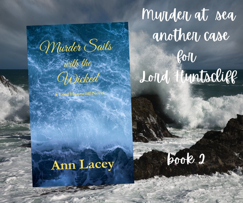 Voyage into mystery and murder in Book 2 of Lord Huntscliff Mystery series. Free on Kindle Unlimited. #cozymysteries #bookboost #books #ShamlessselfPromo #KindleUnlimited #mystery #bookboost amazon.com/dp/B0C7XCC54J
