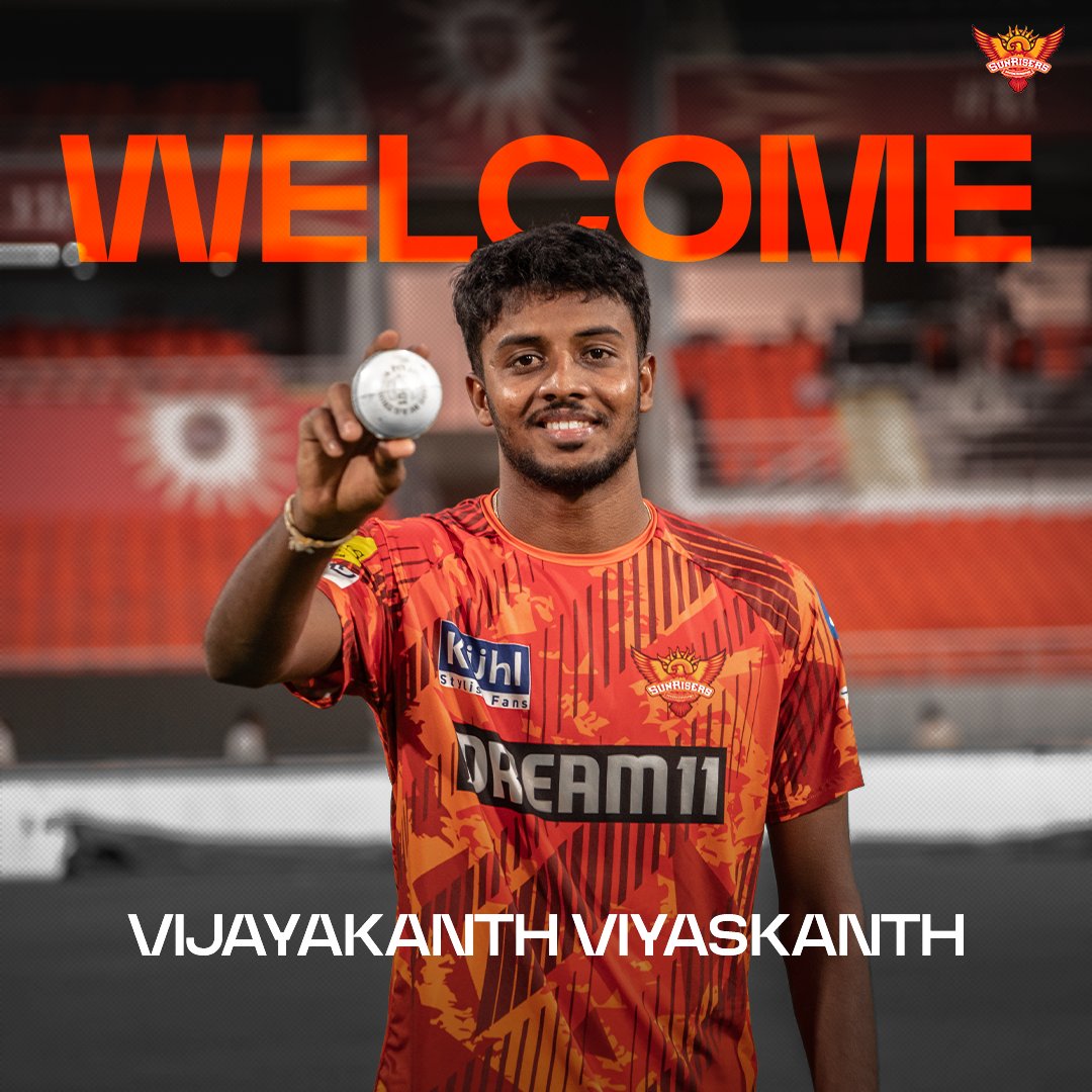 🚨 ANNOUNCEMENT 🚨

Wanindu Hasaranga will be unavailable for the season due to injury. We would like to wish him a speedy recovery. 

Sri Lankan spinner Vijayakanth Viyaskanth has joined the squad as his replacement for the rest of #IPL2024. Welcome, Viyaskanth! ✨