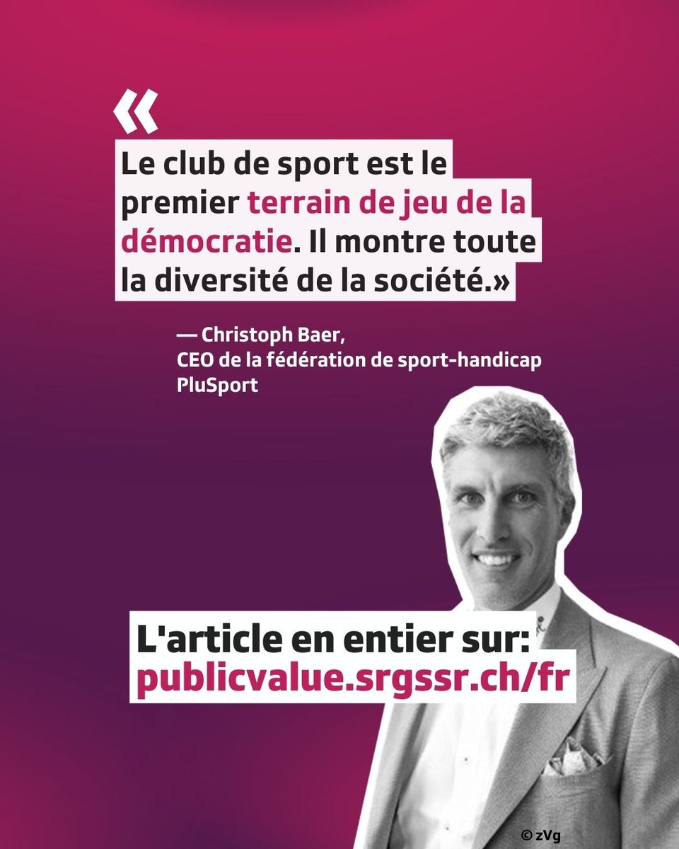 🏅Focus sur le parasport et l'importance de la présence des médias pour les athlètes. En savoir plus: publicvalue.srgssr.ch/fr/sport-sans-…