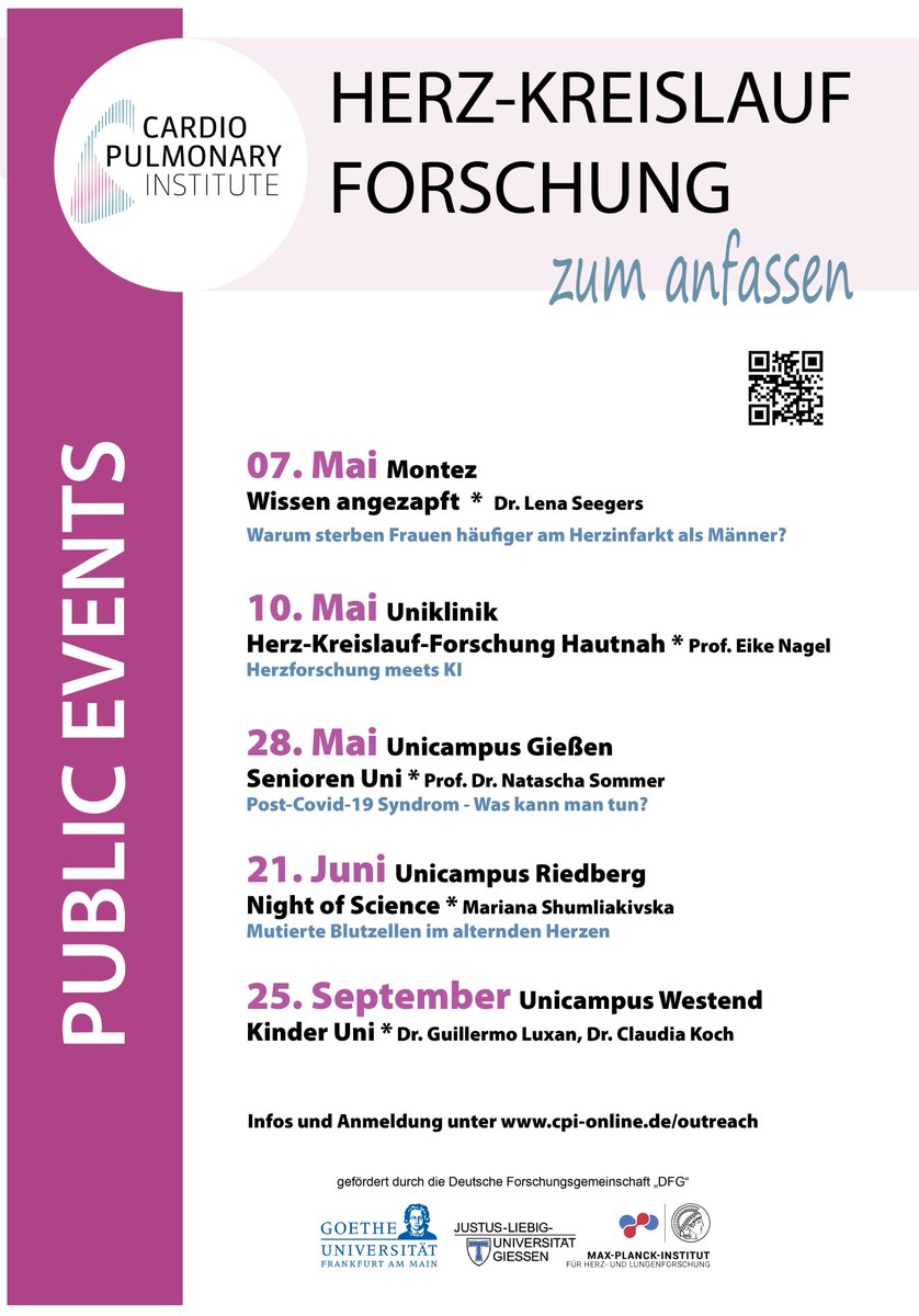 📢 We are happy to announce our upcoming public events. For more information please visit our website: cpi-online.de/outreach/ #sciencecommunication #sciencetalk #scienceforpublic