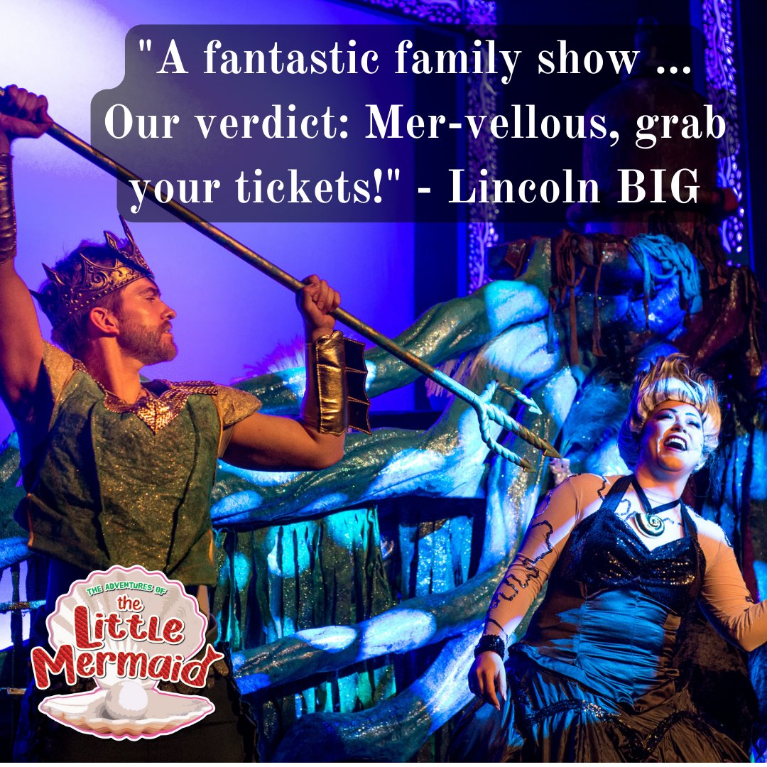 More reviews for The Adventures of the Little Mermaid are coming in! Here is Lincoln BIG's review, and seethe full review here: bit.ly/3TQ41Im Sun 7th April - Sun 14th April Book Now: bit.ly/3H2YM25 #NTRLittleMermaid2024 #HaveYouGotYourTicketsYet #WeSupportNTR