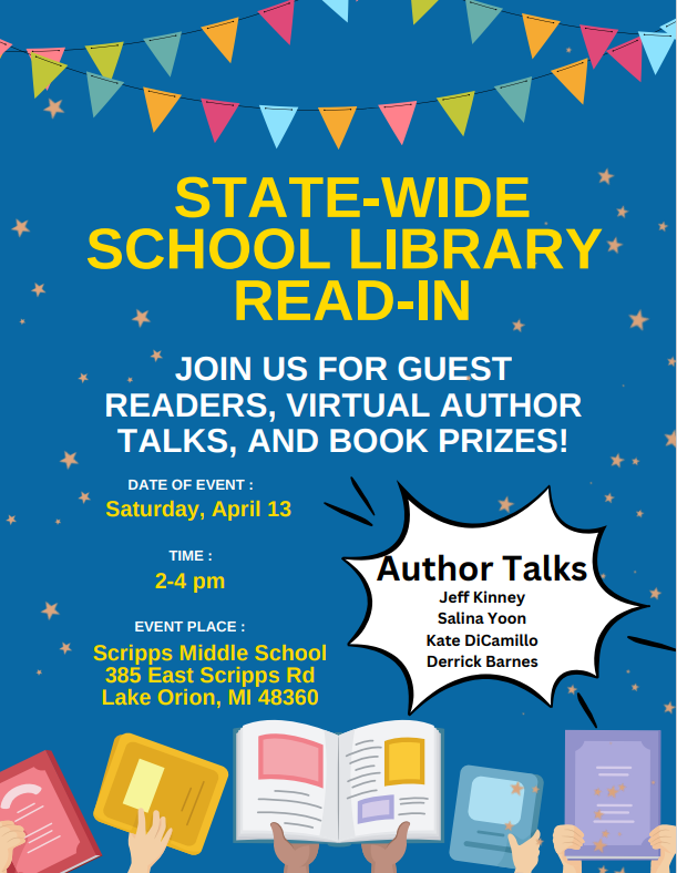 So excited for our state wide school library read-in!