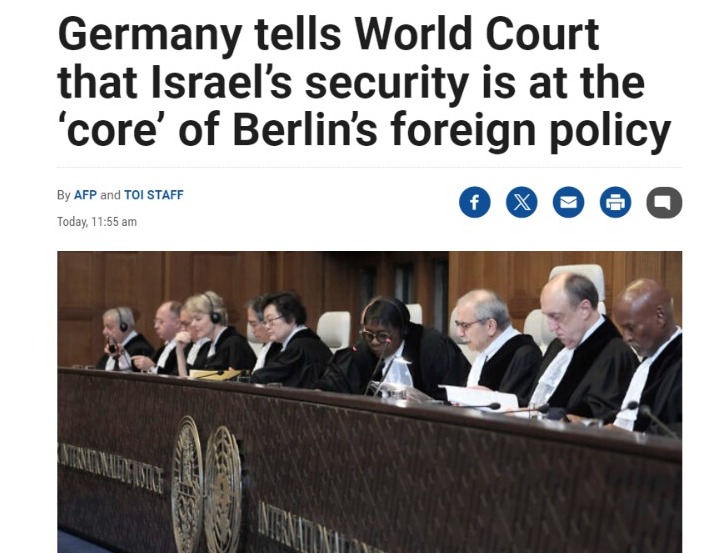 We extend our sincere gratitude to the German government and its citizens for their steadfast support amidst Nicaragua's baseless petition at the ICJ, which seeks to demonize Israel's just war and halt arms exports from Germany to Israel.