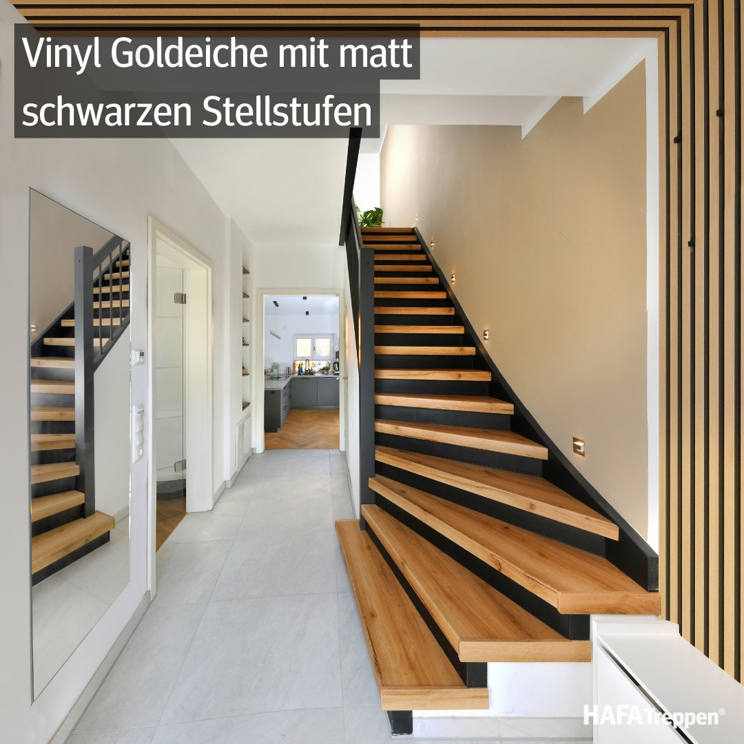 HafaTreppen's tweet photo. Eleganz trifft auf Innovation – unsere Treppenhaus-Renovierung mit HAFA Treppen! Die neuen Trittstufen in Vinyl-Goldeiche sind nicht nur ein visuelles Highlight, sondern dank der R10 zertifizierten Rutschhemmung auch ein Beitrag zu Ihrer Sicherheit. https://t.co/CkuN1sXwbo