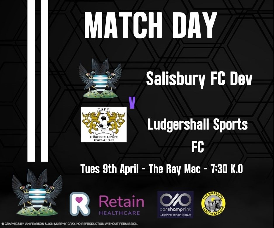 Match Day at the Mac We welcome @ludgershallsfc to the Ray Mac tonight in a @WiltsLeague clash With both sides needing 3 points it's going to be a cracker. Your support is very welcome 7:30 K.O 6:45 gates Bar open £4 adults, £2 concessions & kids free SFC season tickets valid