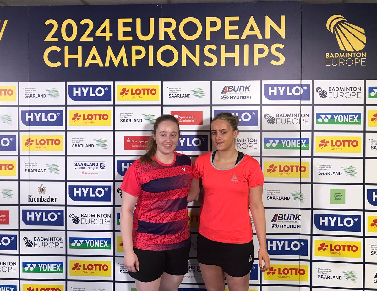 Kate Frost & Sophia Noble 🇮🇪 lost out in their opening round of the European Championships. The pair lost to Chepisheva & Popivanova 🇧🇬 21-19 18-21 21-17. Ireland will be back in action with Nhat Nguyen first on court against 2023 European Games bronze medalist Misha Zilberman