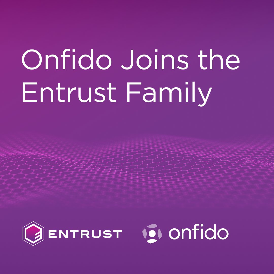 We are proud to be joining the @Entrust_Corp family. Together, we now bring the broadest identity-centric security capabilities in the market, which combine with strong encryption technologies to enable the evolution of Zero Trust. Learn more here: bit.ly/3vLb7po
