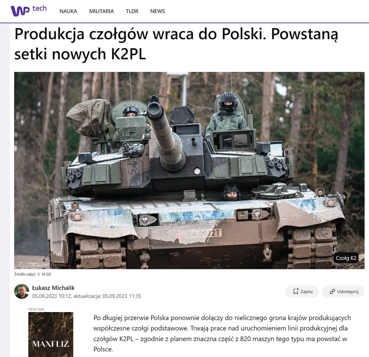 Była kwestia K9, czas na K2 (PL🤭) Pamiętacie jeszcze może zapowiedzi dobudowy polskiego przemysłu pancernego w oparciu o produkowane w Polsce, dostosowane do wymagań SZ RP czołgi K2PL? Pamiętacie o wizjach Poznania jako centrum tej odbudowy? 1/