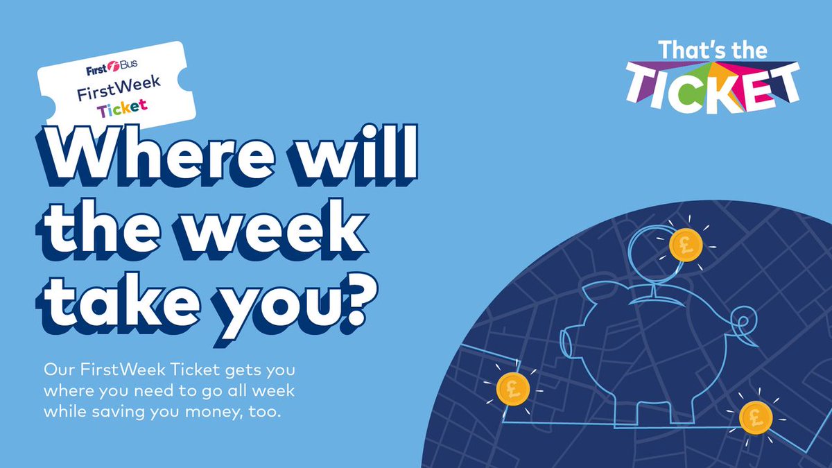 See where the week will take you with our FirstWeek ticket! Travel as much as you like over 7 days, covering your travel plans for less. Find your ticket: FirstAberdeen.com/tickets