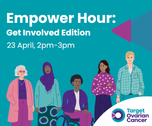 Join us live in two weeks to hear from three women living with ovarian cancer. They'll be sharing their own experiences and talking about the different ways they've become involved with Target Ovarian Cancer. 💜 Find out more and sign up 👉 bit.ly/43vwbwF