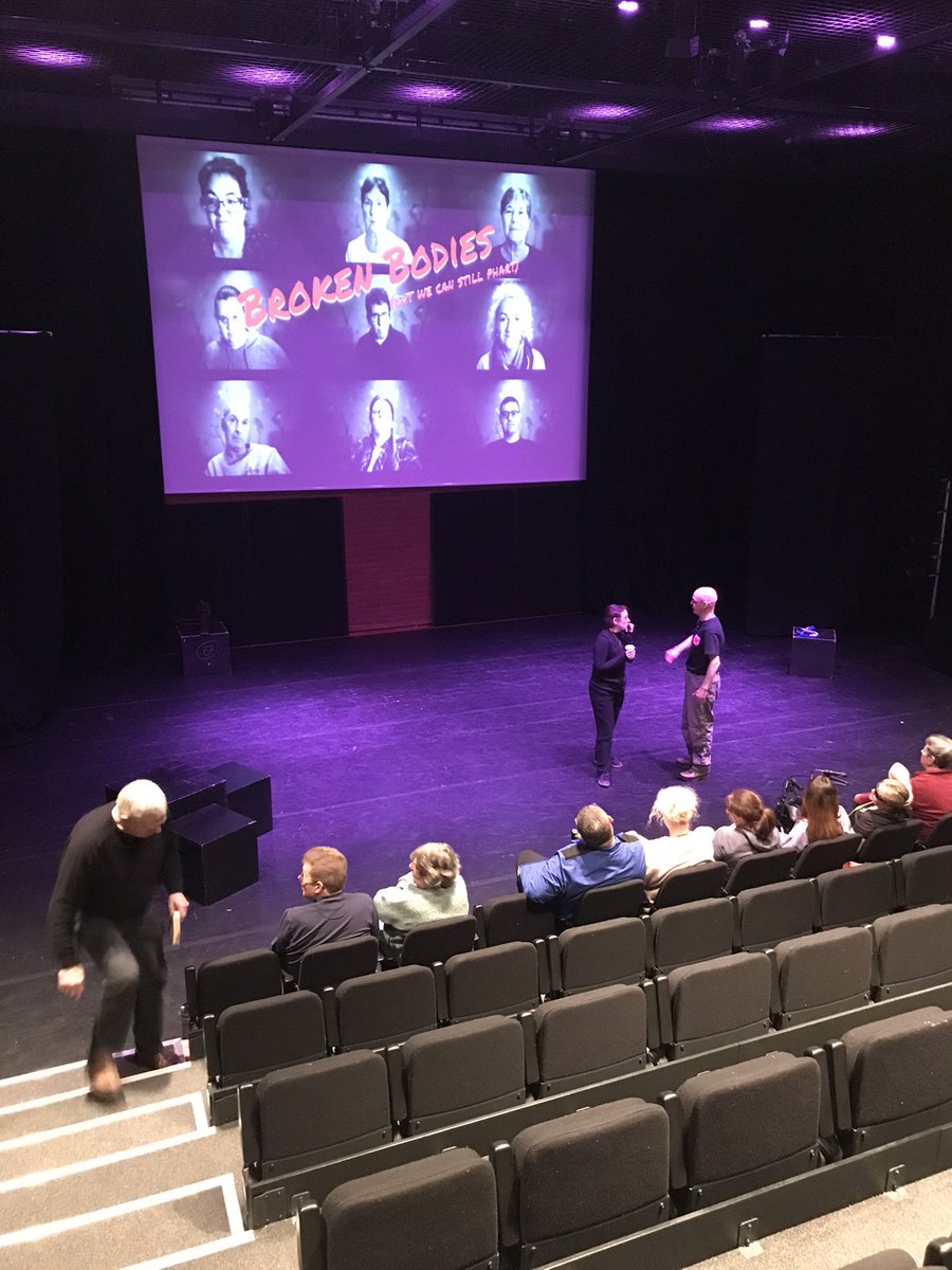 Final rehearsal @LyricBelfast this pm for the performance tomorrow by Brain Injury Matters 'Unusual Suspects' Physical Theatre Ensemble, produced by Rogue Encounters (formerly Kids in Control). 🎭 @BrainInjMatters @KidsInControl1 @ArtsCouncilNI @NHSCTrust @setrust @BelfastTrust