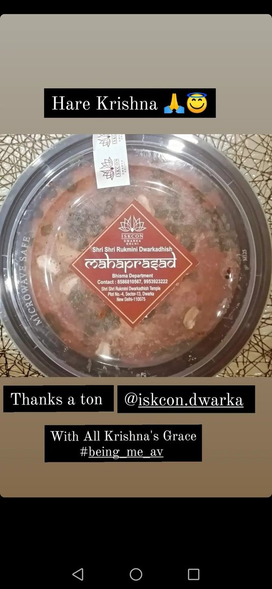 being_me_av's tweet image. #AVlog 0261

My b'dae week. To my surprise received The Holy Blessings of The Lord at my place. Thanks a ton @iskcondwarka100 to send Mahaprasadam of Shri Krishna and to organise special aarti to celebrate my birthday! Hare Krishna! 🙏💐❤️

#being_me_av