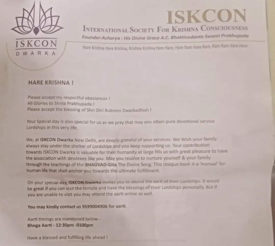 being_me_av's tweet image. #AVlog 0261

My b'dae week. To my surprise received The Holy Blessings of The Lord at my place. Thanks a ton @iskcondwarka100 to send Mahaprasadam of Shri Krishna and to organise special aarti to celebrate my birthday! Hare Krishna! 🙏💐❤️

#being_me_av