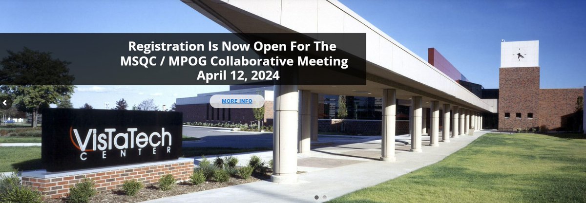 MPOG (@mpogaspire) on Twitter photo Register now for the MSQC / MPOG Collaborative Meeting on 4/12 @ VistaTech Center! mpog.org/events/msqc-as… Register now for the MSQC / MPOG Collaborative Meeting on 4/12 @ VistaTech Center! mpog.org/events/msqc-as…