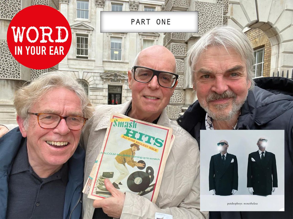 petshopboys's tweet image. Neil discusses his music press past and much else with his former Smash Hits colleagues, Dave Hepworth and Mark Ellen, on their podcast “Word In Your Ear” which can be listened to now at the link below.

podcasts.apple.com/gb/podcast/nei…

@WIYElondon #PetText