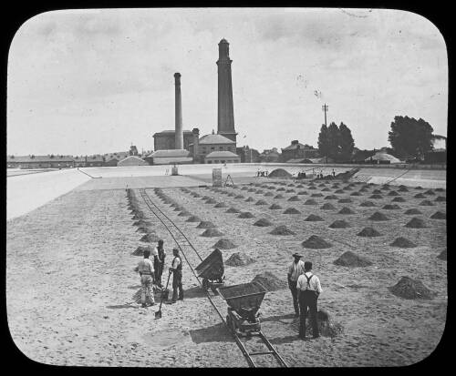 Image of the sand filter beds at Kew Bridge Waterworks. 📷: Thames Water Archives/LMWS For full caption head to our Facebook or Instagram, linked in bio.