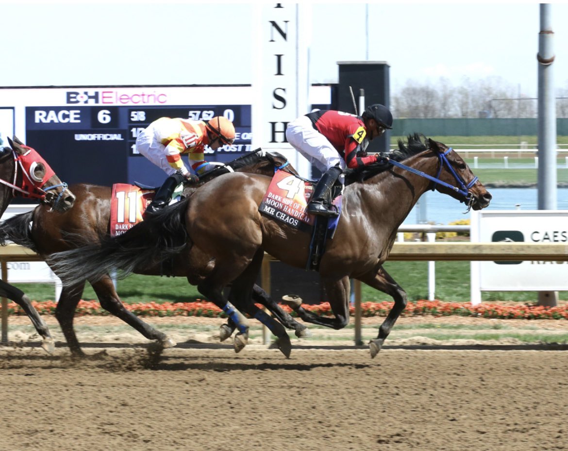 No live racing @HSIndyRacing until next Tuesday, April 16, after the amazing #TotalSolarEclipse start to the 2024 season. Evin Roman, the Eclipse award winning apprentice jockey in 2017, won the first of the 123 day meet on LUCKIES JOY for two-time leading trainer Randy Klopp…