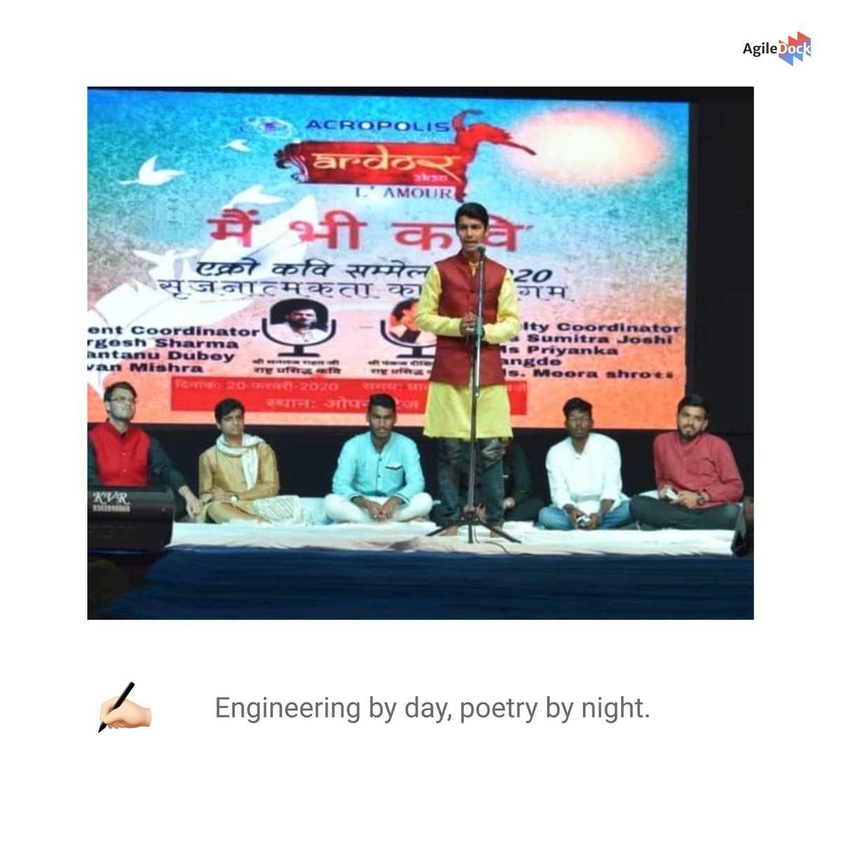 Agiledocktech's tweet image. Say hello to Aditya, our talented software engineer who also goes by the nickname "Bugman"! Aditya has a knack for solving even the trickiest problems, ensuring our code is squeaky clean.

#MeetTheTeam #SoftwareEngineer #Bugman #CreativeThinker #PoetryLover #Teamwork #Agiledock