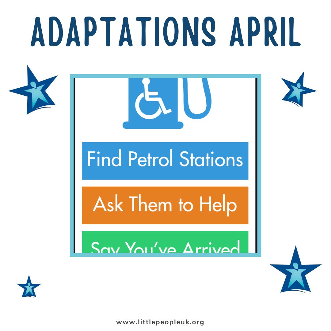 Adaptations April - There are a number of different apps available about different services which can help with living independently. One example is 'Fuel Service', which offers details on where it is possible to get supporting fuelling your car. #dwarfism #disability