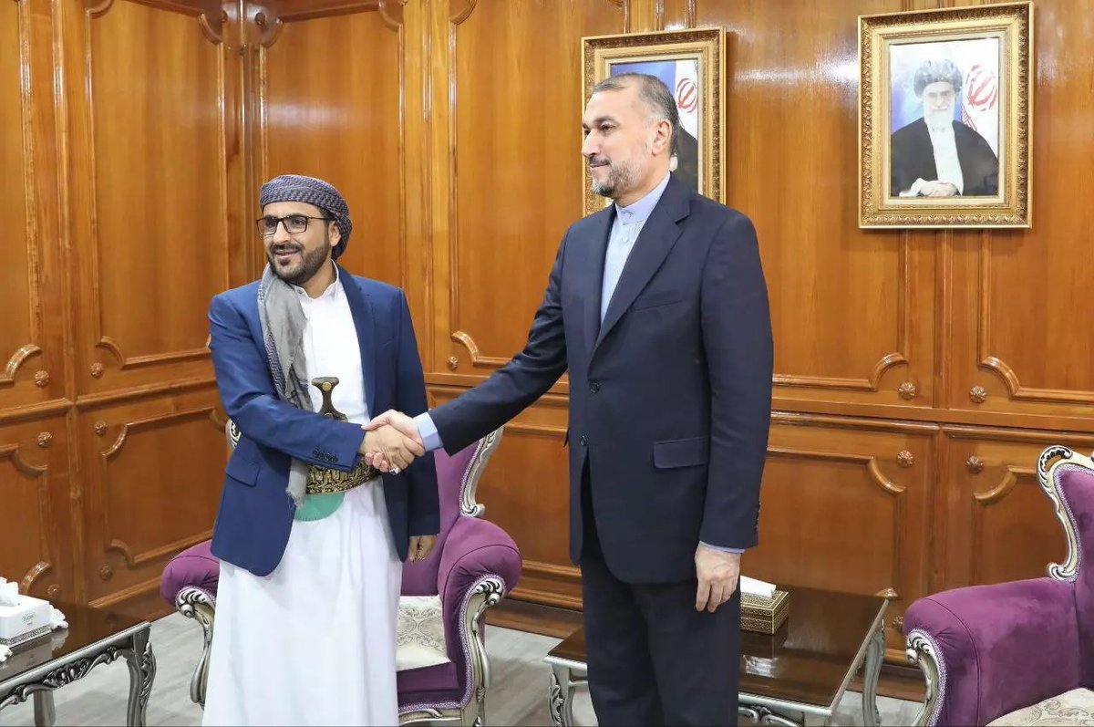 Iran's FM, Hossein Amirabdollahian, held talks with Mohammad Abdul Salam, the senior representative of the National Salvation Government of Yemen, in Muscat, Oman. en.mfa.gov.ir/portal/newsvie…