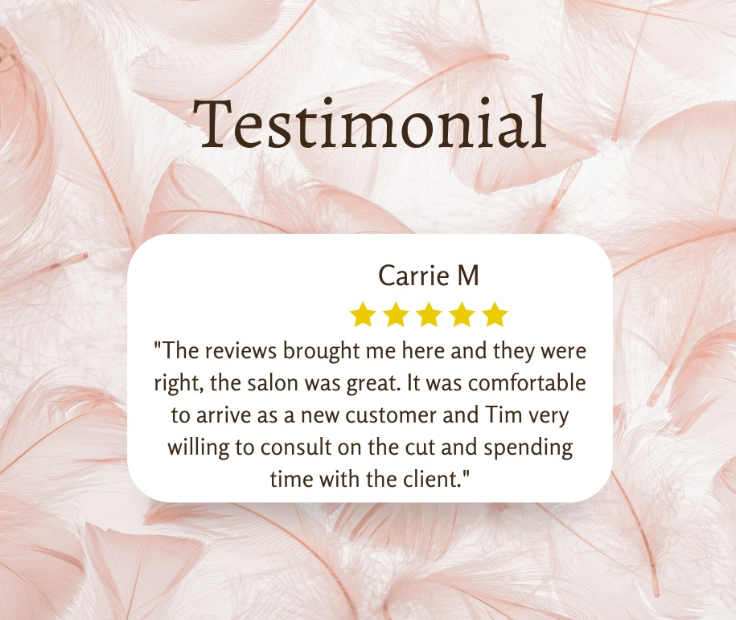 Thank you for the kind words! So grateful for our wonderful loyal clients. #testimonialtuesday #thewave #hairsalon #denville #nj