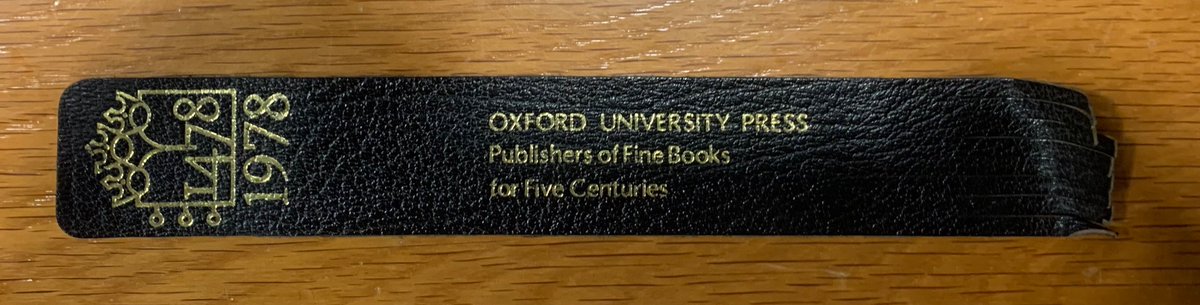 Going through books for removal to Suffolk, I was happy to stumble across this bookmark, commemorating 500 years of OUP. I was employed there at the time.