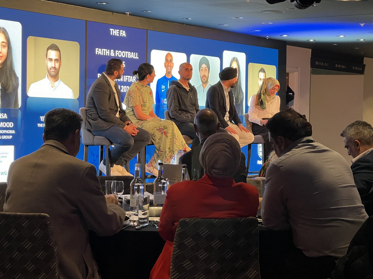 We were honoured to be invited to The @FA's annual iftar at @wembleystadium last week. The event marked the blessed month of #Ramadan and important discussions took place around #Islamophobia. Above all, it was an evening of hope, unity and community ✊🏼💜