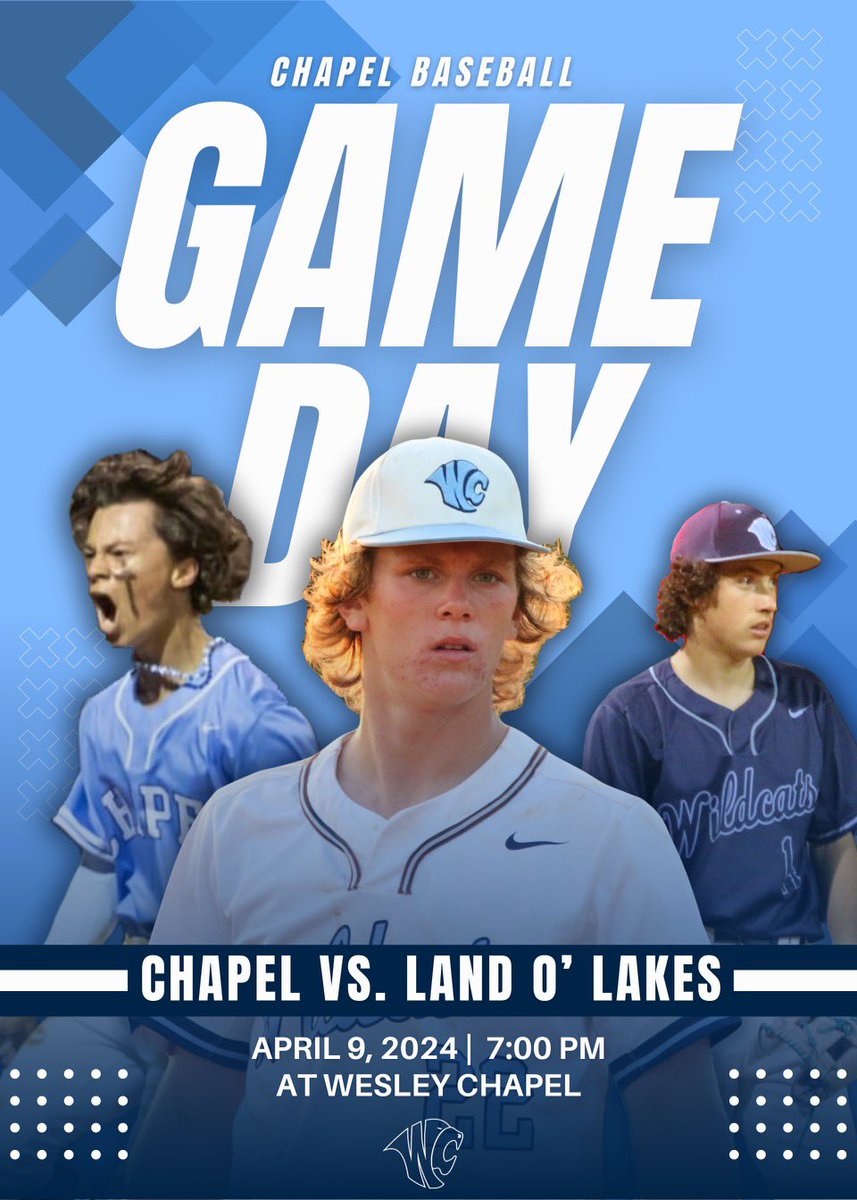 GAMEDAY! Make sure to come out and support, it’s going to be a good one! ⚾️ 7:00pm 🆚 Land O’ Lakes 📍 Wesley Chapel 🎟️ gofan.co/event/1360959?…