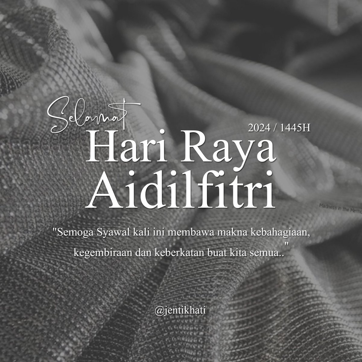 Selamat Menyambut Hari Raya Aidilfitri 1445H / 2024M Maaf Zahir & Batin. Minal Aidil Wal Faizin. (Semoga Allah menerima dari kami dan dari kamu semua) akan segala amalan dan ibadah yang kita lakukan di bulan Ramadan ini.❤️🤲