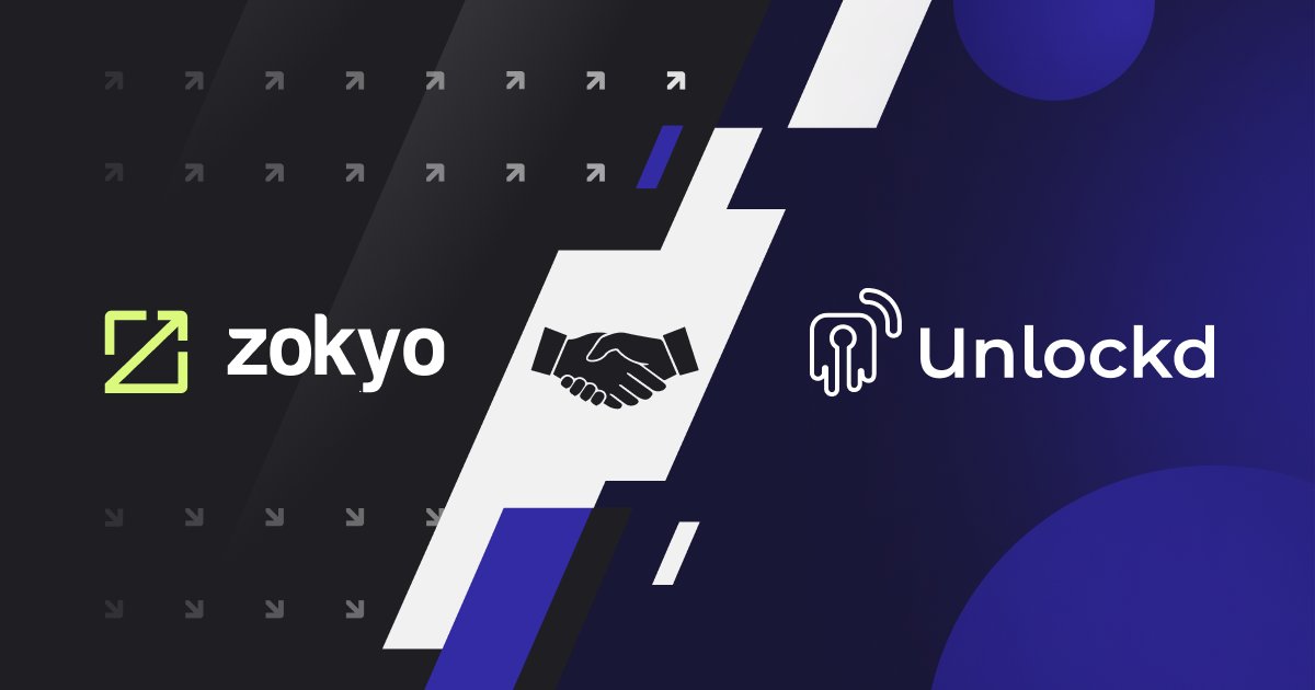 🤝Zokyo is proud to partner with @Unlockd_Finance Exciting times ahead as Unlockd V2 Mainnet is live! 🚀 Continuous security audits are just the start. ✅ Together, we're unlocking a new era for safe, fair, and permissionless RWA Backed liquidity. #web3security