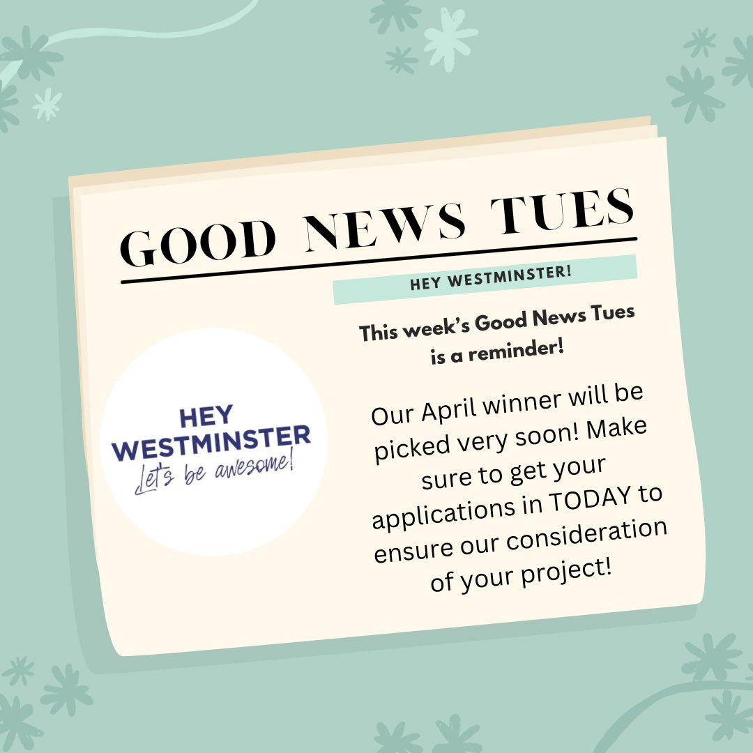 heywestminster's tweet photo. Apply TODAY!!

https://t.co/2KSeJ7zRyq https://t.co/I0ca94B916