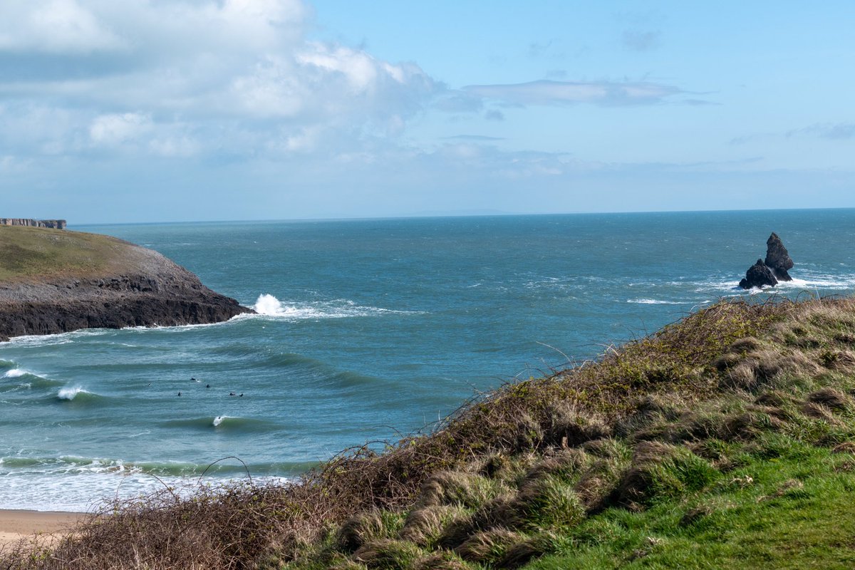 hamish_macbean's tweet image. The sea was lively at #BroadHaven beach last week!

@nationaltrust #Stackpole