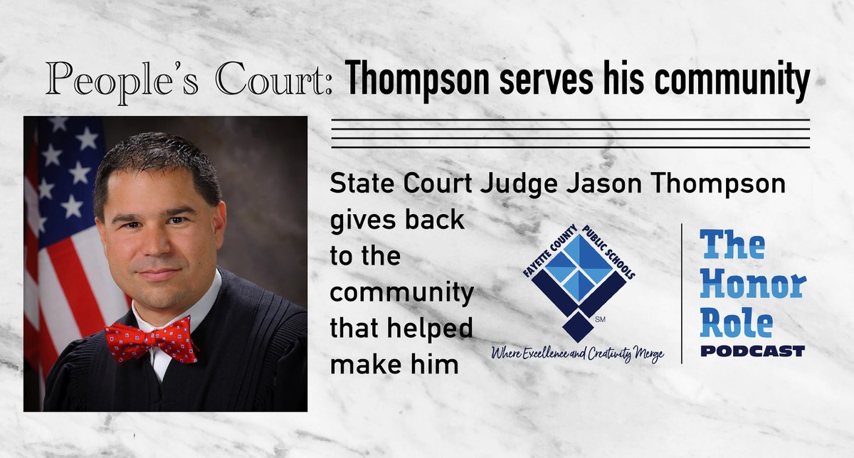 On this episode of The Honor Role podcast, State Court Judge Jason Thompson serves the community that raised him. bit.ly/3JbZXx5