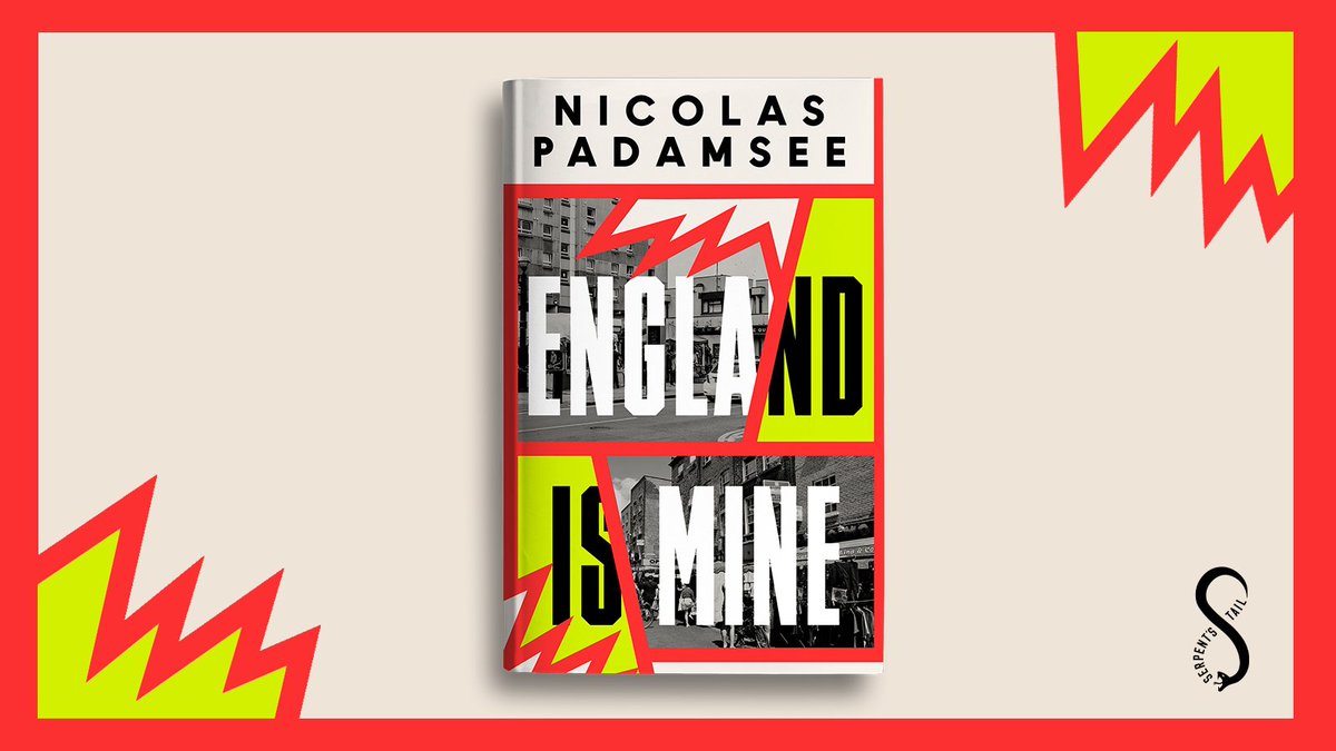 #EnglandIsMine publishes today! An Observer best debut novel 2024 'A brilliant dissection of race, identity, masculinity and extremism' Monica Ali 'A politically engaged, urgently plotted coming-of-age thriller' Observer @nicolaspadamsee serpentstail.com/work/england-i…